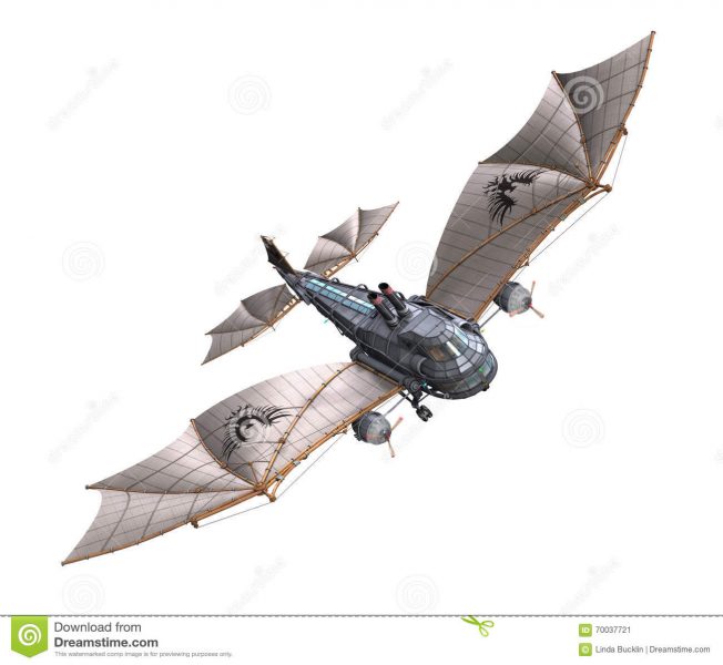 steampunk-plane-flight-d-render-70037721