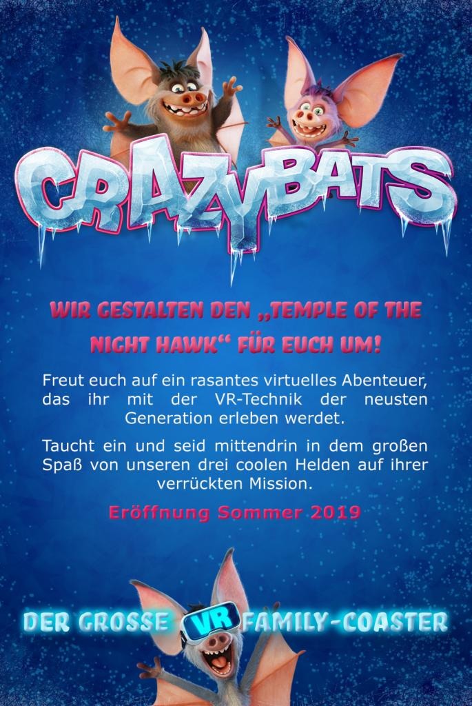 Mehr Informationen zu "Phantasialand plant Abriss des Temple of the Night Hawk"